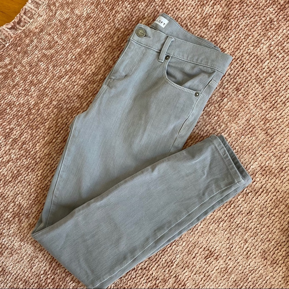 LOFT gray jeans 27”